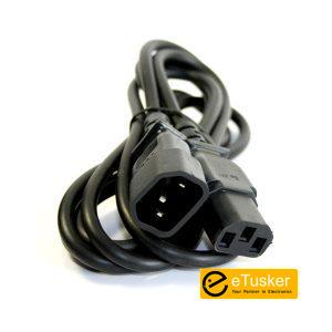 Male - Female PC Power Extension Cable (5ft) IEC320C1 (Monitor Power Cable)