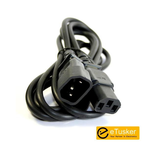 Male - Female PC Power Extension Cable (5ft) IEC320C1 (Monitor Power Cable)